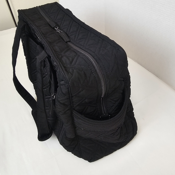 Vera Bradley Stroll Around Baby Bag Diaper Tote Black Quilted - Picture 6 of 14